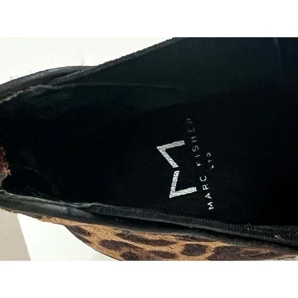 Marc Fisher‎ Mlyalely Genuine Calf Hair pointy toe block heel Bootie size 6 - Picture 8 of 12